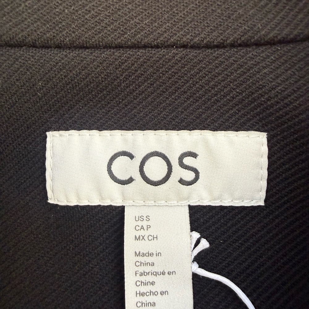 COS Black Cropped Utility Jacket with Patch Pocket - image 2